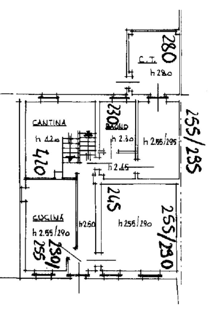 Casa semi indipendente Via bruna, San Francesco al Campo - planimetria 1