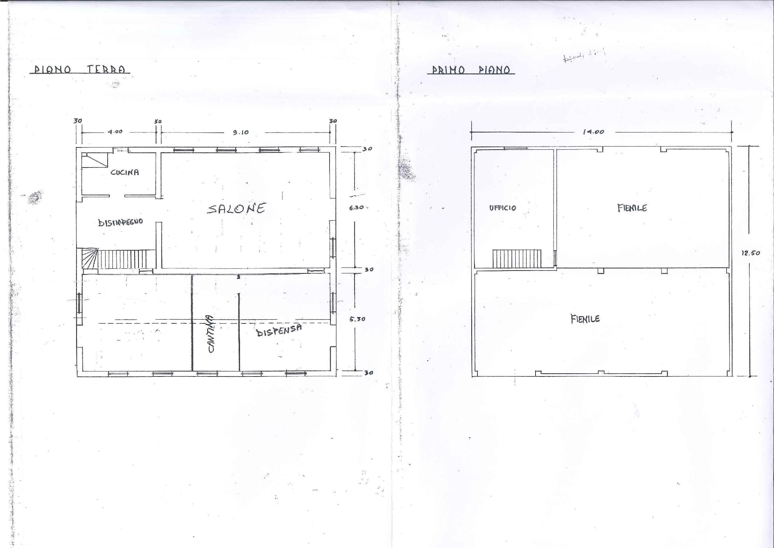 magazzino - Deposit hamlet Ponticelli, Imola - floor plans 1