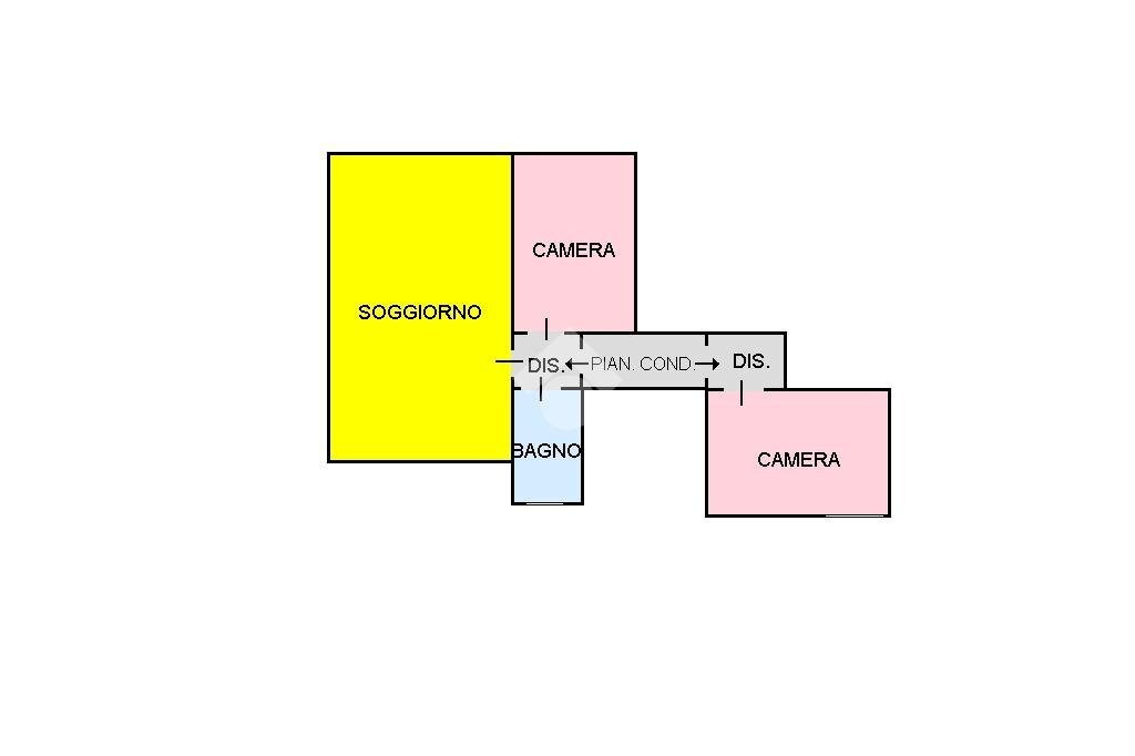 Three-room apartment Viale Bramafam, Bardonecchia - floor plans 1
