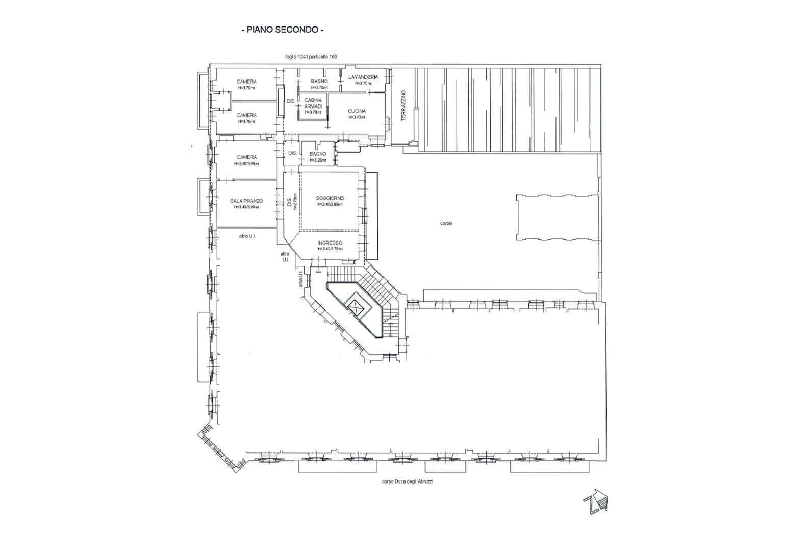 Appartamento corso Duca degli Abruzzi, 4, Torino - planimetria 1