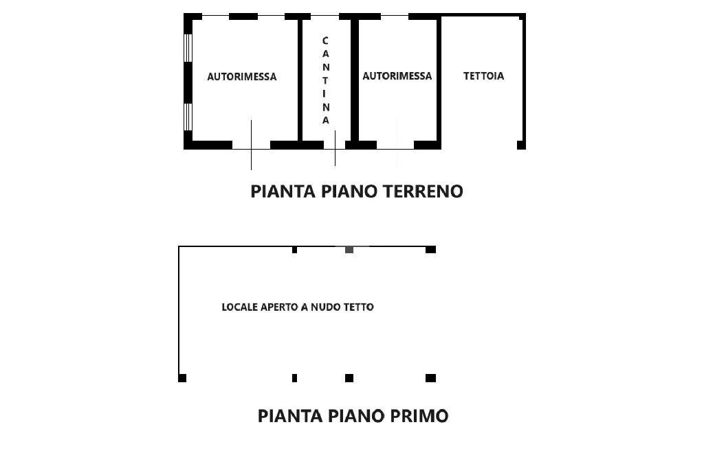 Box Via Villafranca, Vigone - floor plans 1