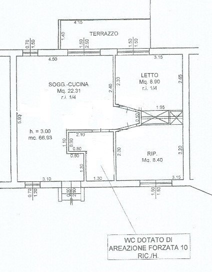 Appartamento Cervia - planimetria 1