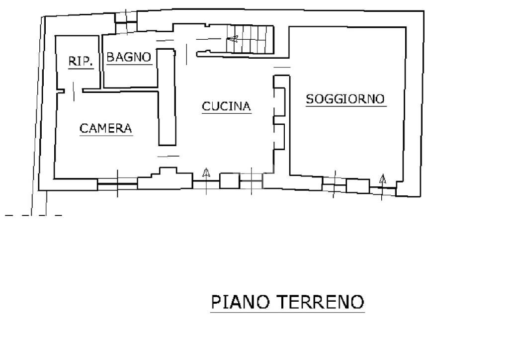 Casa indipendente Vicolo Balbo, Maglione - planimetria 1