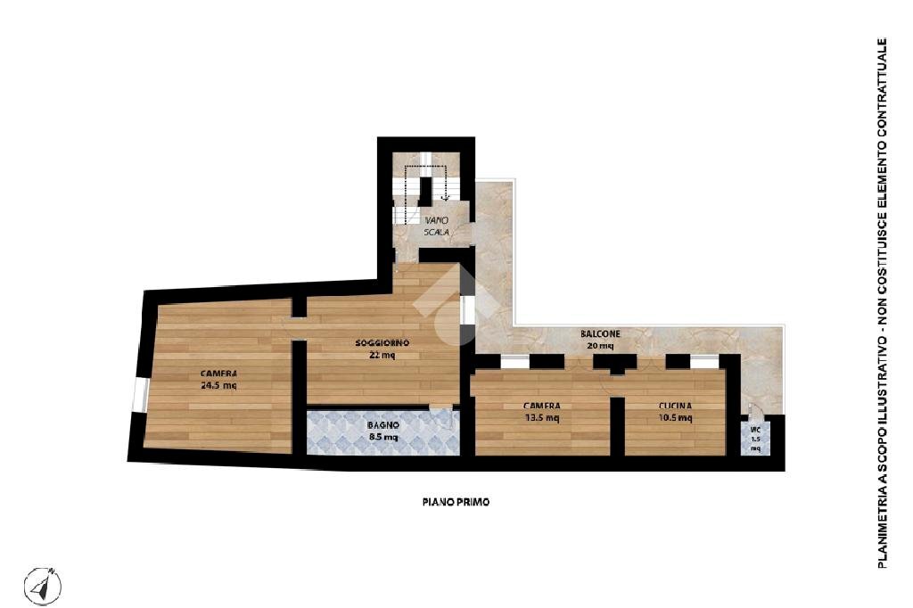 Casa semi indipendente Via Diaz, Luserna San Giovanni - planimetria 1