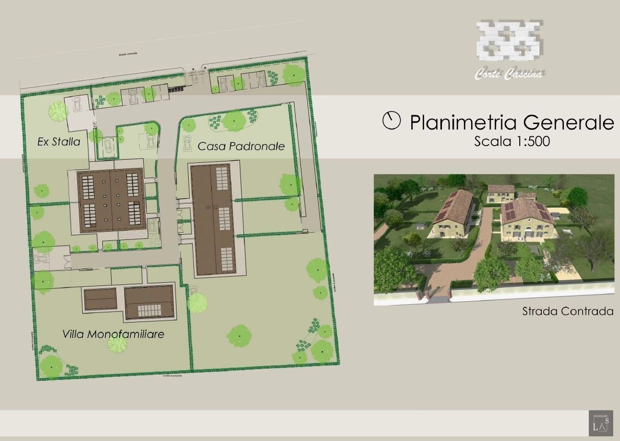 Portion of a house Modena - floor plans 1
