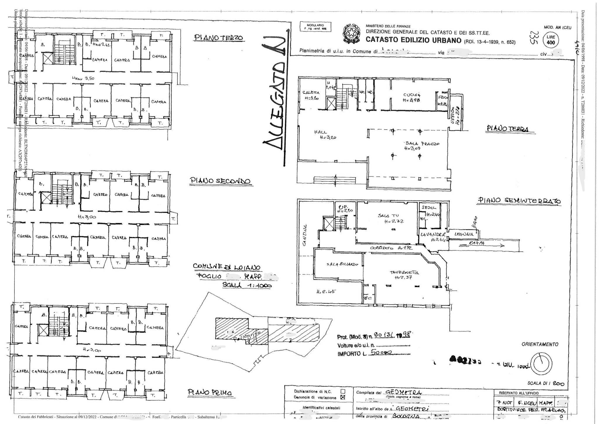 Stabile - Palazzo via Roma, Loiano - planimetria 1