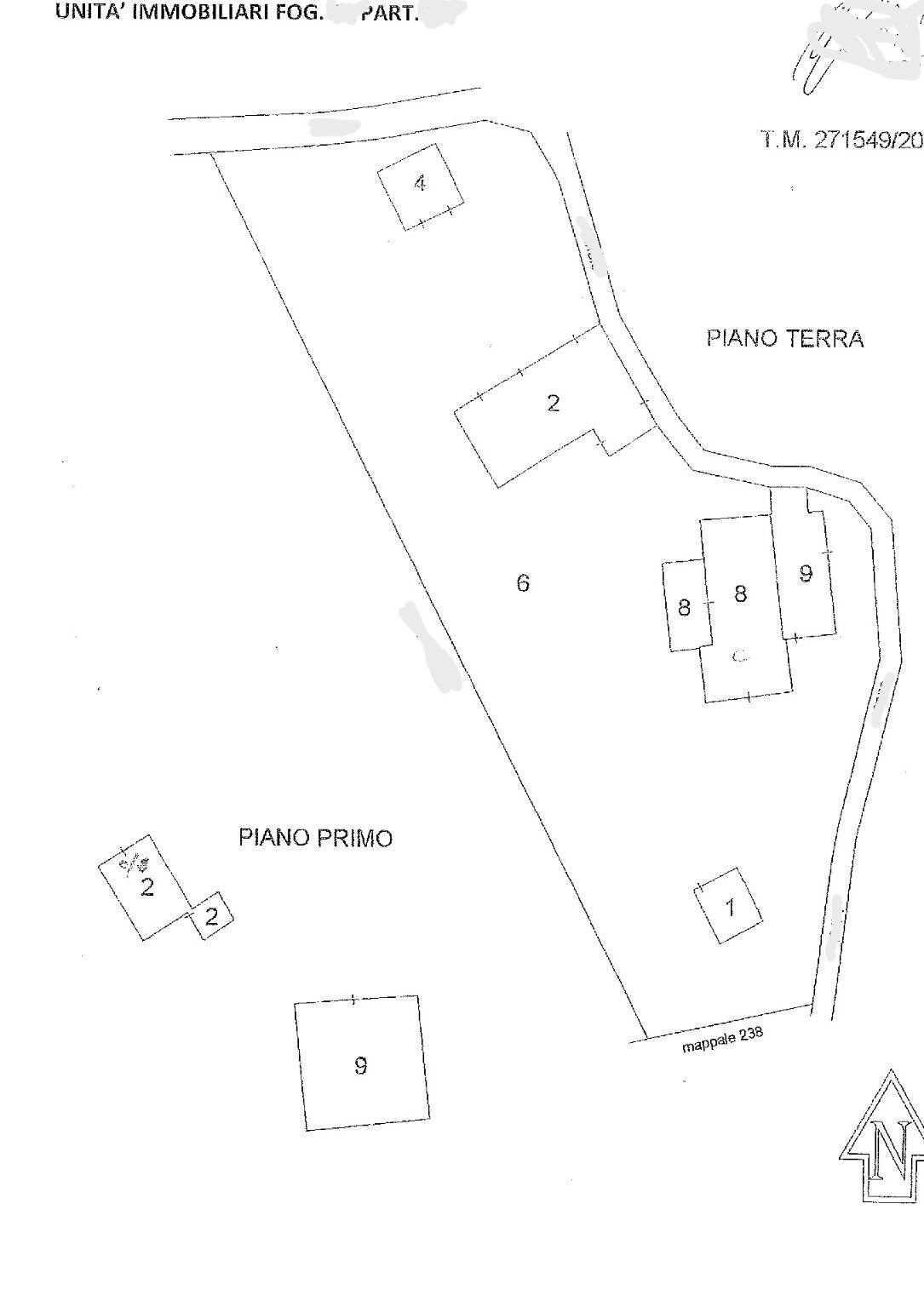 Rustico via Burzano, Loiano - planimetria 1