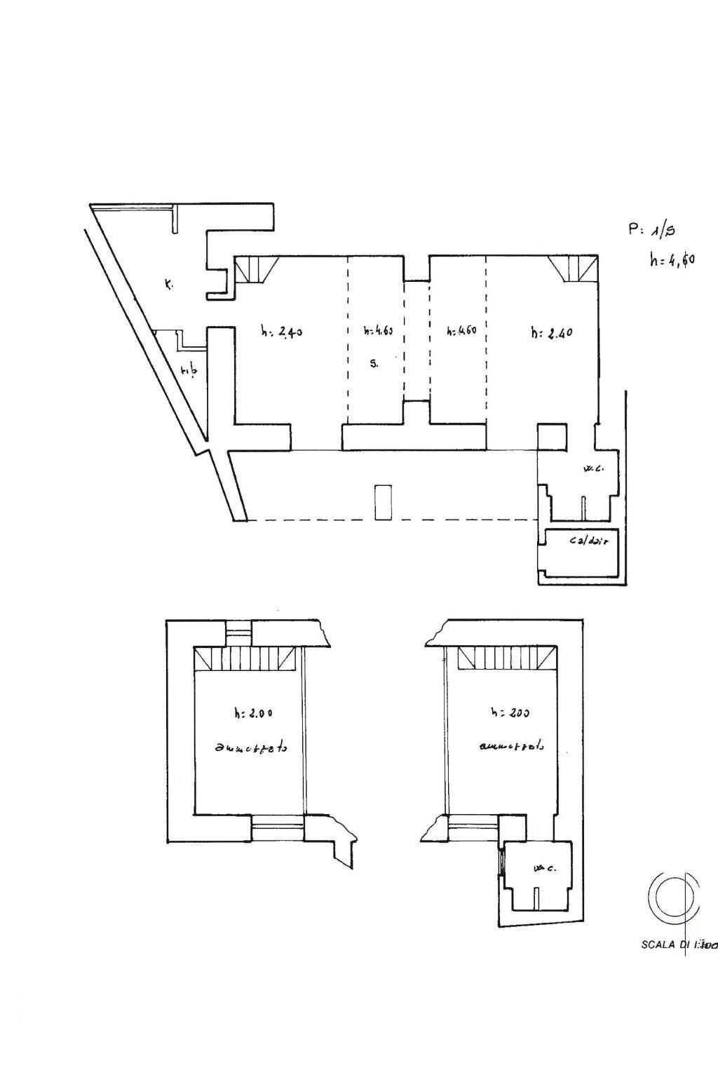 Three-room apartment via Dragonara, Ponza - floor plans 1