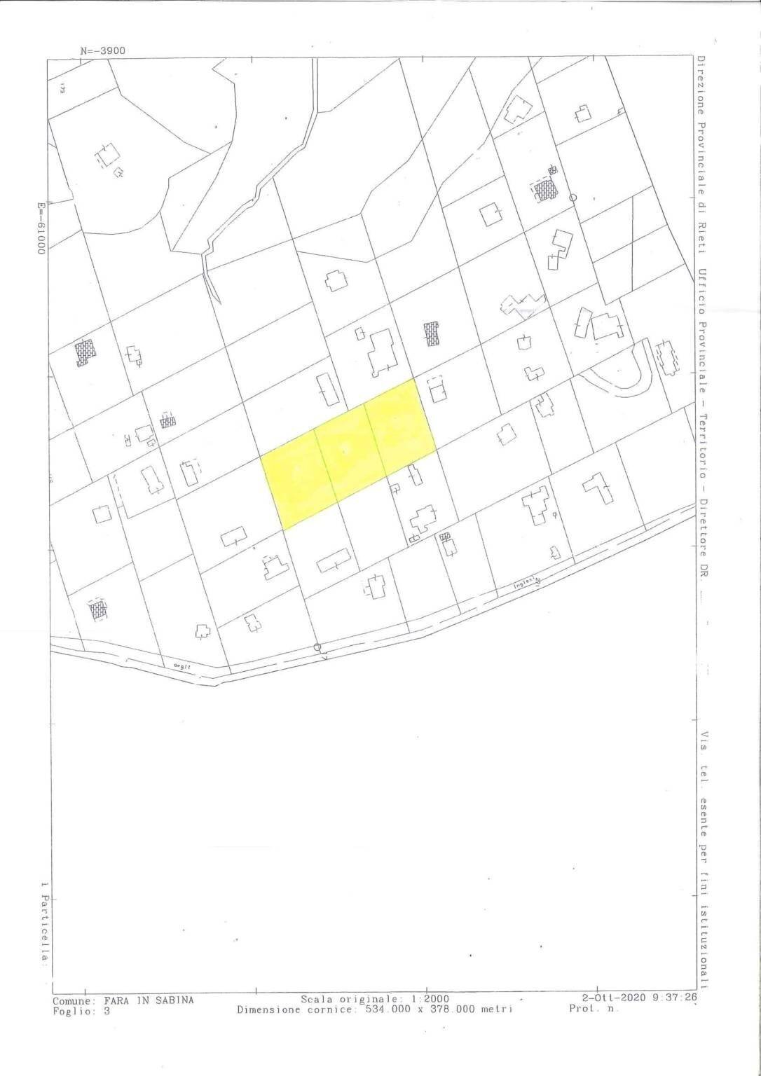 Terreno agricolo via Cagliari, Fara in Sabina - planimetria 1
