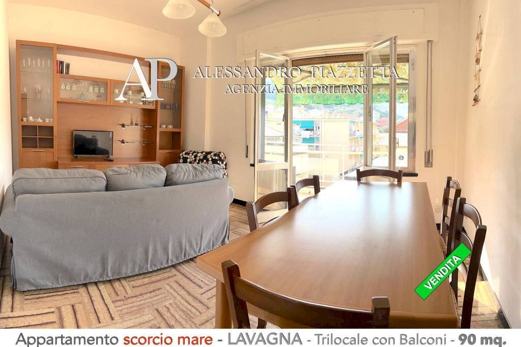 Luminoso soggiorno - Trilocale Lavagna - foto 3
