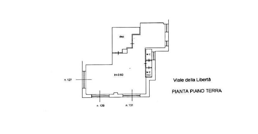 Negozio Viale Della Libertà, Martina Franca - planimetria 1