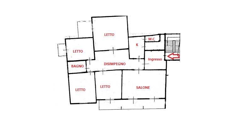 Appartamento Via Alessandro Fighera, Martina Franca - planimetria 1