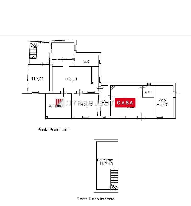 Villa Sisto, C.da Martellotti, Ostuni - planimetria 1