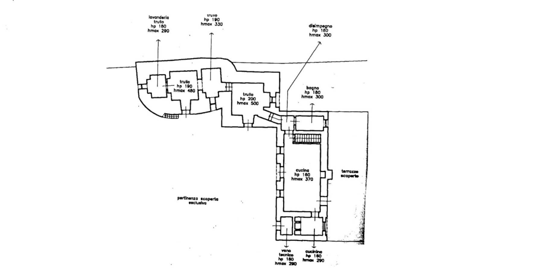 Trullo Valle D'itria, Locorotondo - floor plans 1