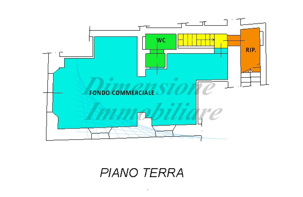 piano terra.jpg - Locale Commerciale Piazza Giosuè Carducci, Rosignano Marittimo - planimetria 1