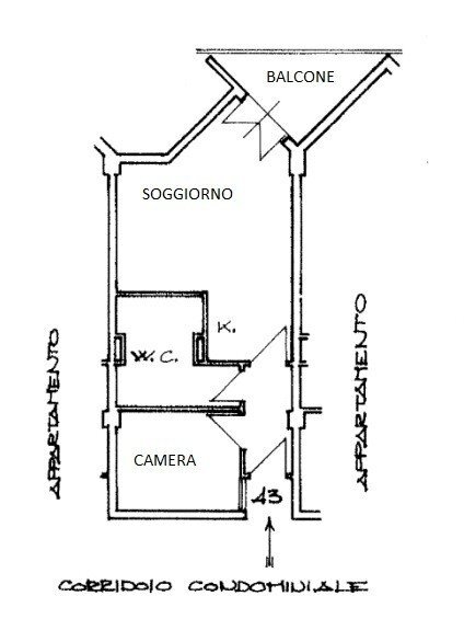 Two-room apartment SP10, Micigliano - floor plans 1