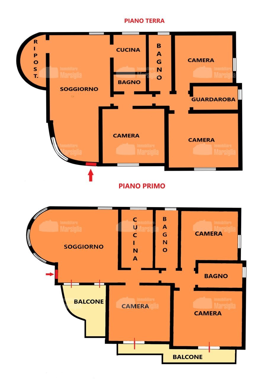 PLANIMETRIA - Independent house VIA DE AMICIS 20, Sanremo - floor plans 1