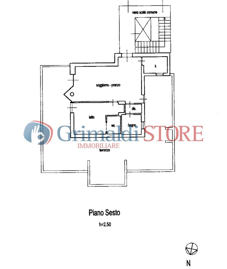 PLAN LAM NO LOGO_risultato.png - Attic Via Alfonso Lamarmora 2, Lecce - floor plans 1