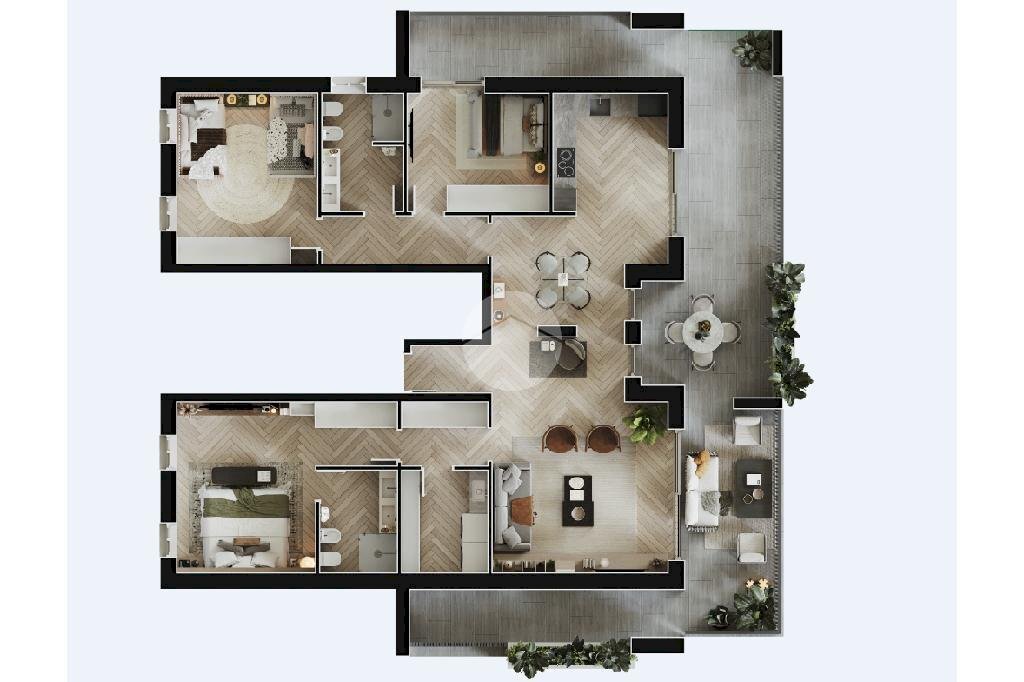 Attico Largo alberazza, Sorbolo Mezzani - planimetria 1