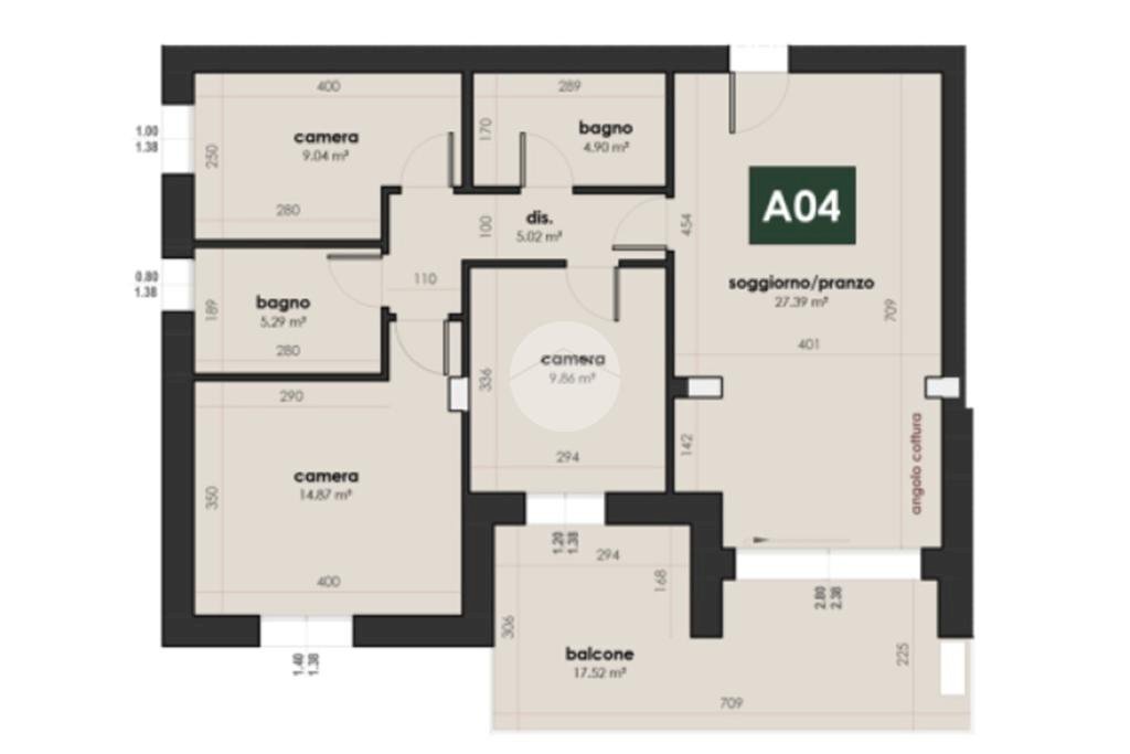 Quadrilocale Via Paolazzo, Valsamoggia (zona San Lazzaro) - planimetria 1