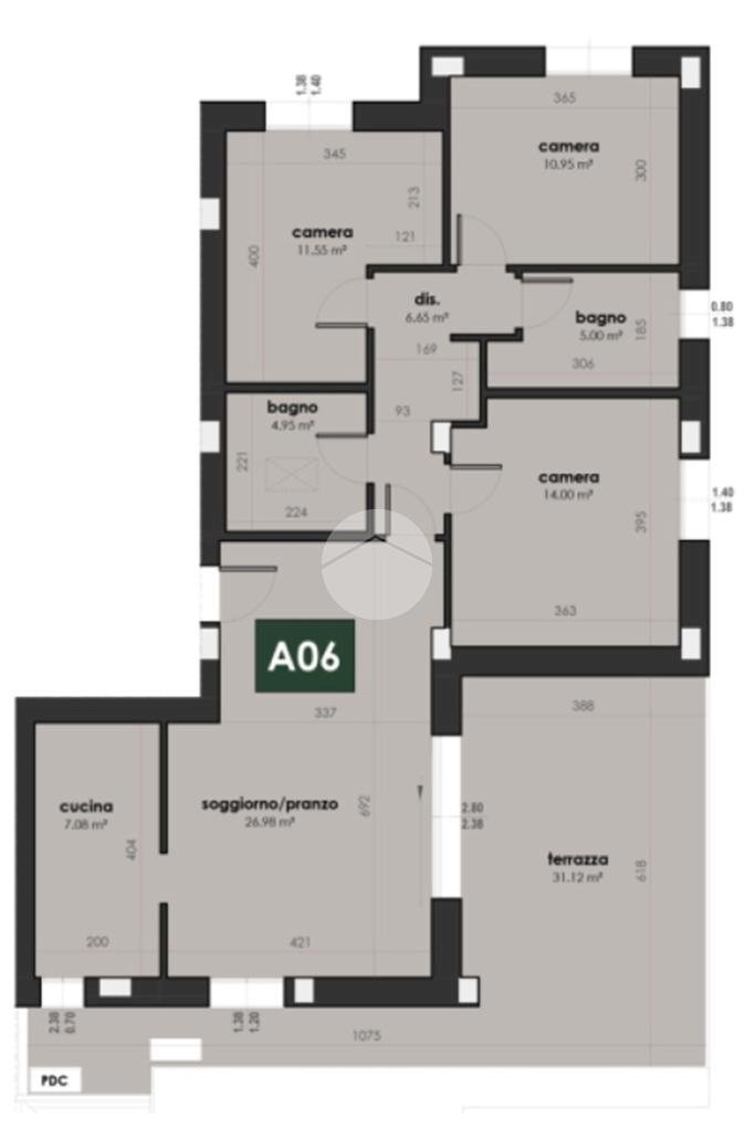 Attico Via Paolazzo, Valsamoggia (zona San Lazzaro) - planimetria 1