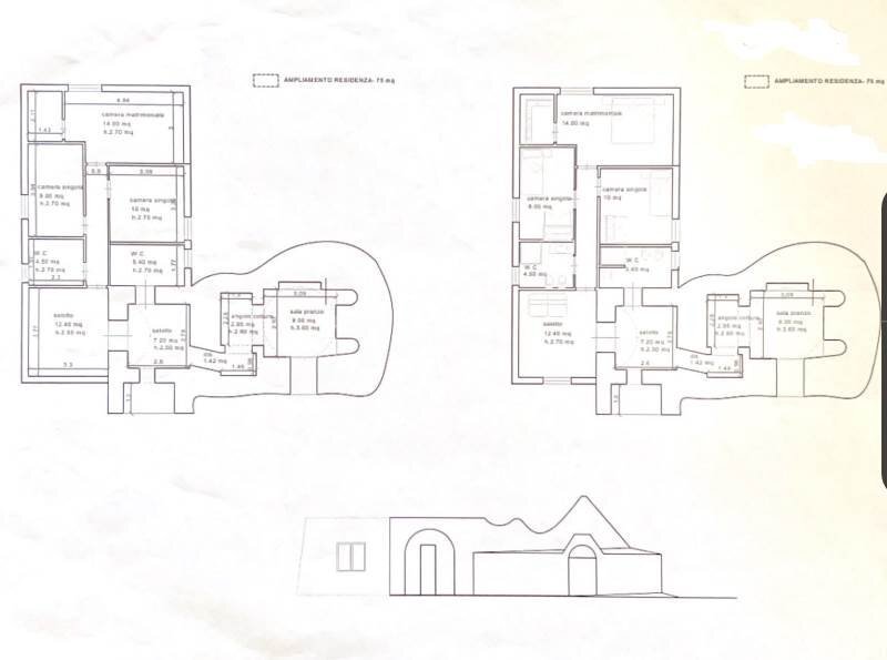 Trullo Pozzo Salerno, Martina Franca - floor plans 1
