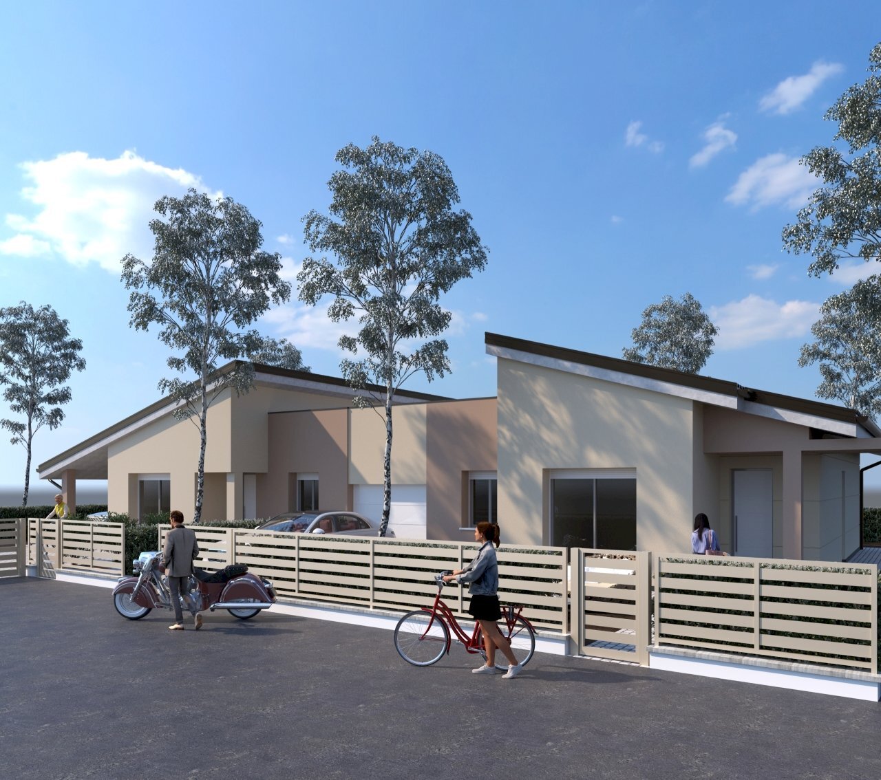 facciata - Villa a Schiera via Don Giovanni Maurizzi, Baricella - foto 1