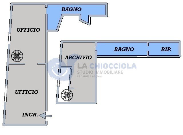 PIANTA.jpg - Office via Armando Quadri, Bologna - floor plans 1
