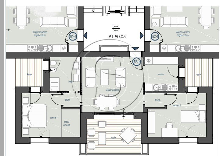 planimetria - Appartamento Sasso Marconi - planimetria 1