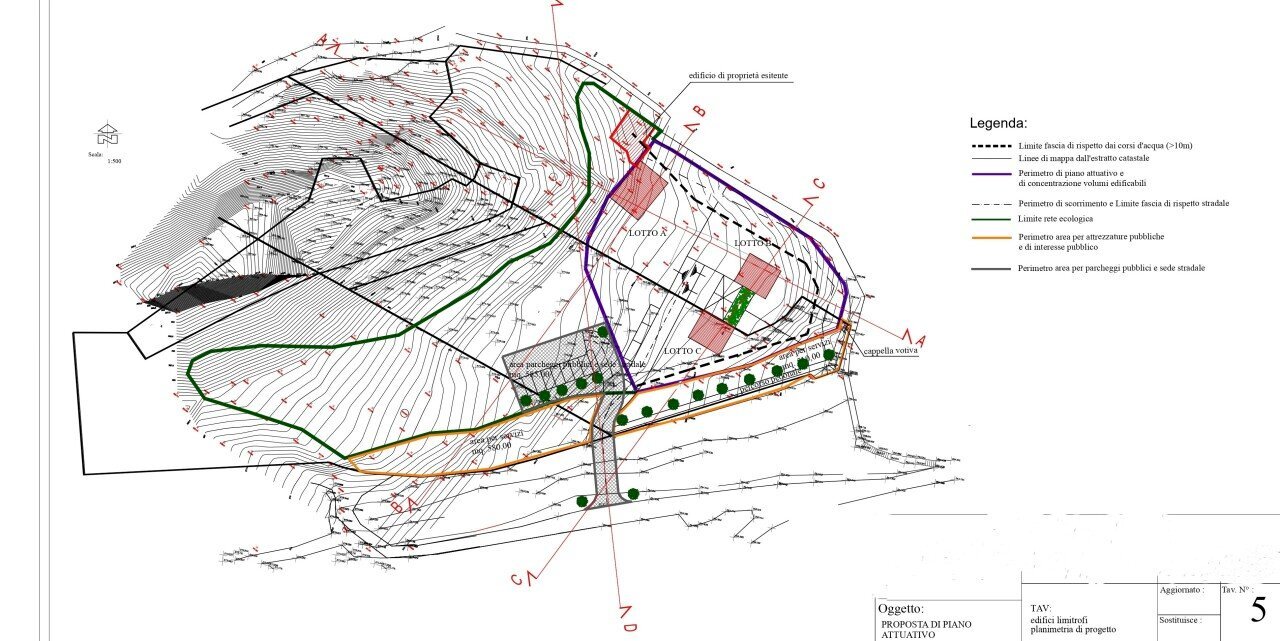 TAV 5 planimetria progetto - Building land Tremezzina - photo 3