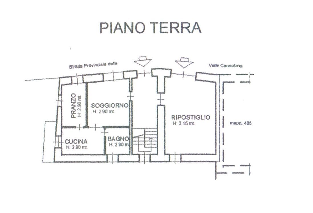 Casa indipendente Frazione Ponte Spoccia, Valle Cannobina - planimetria 1