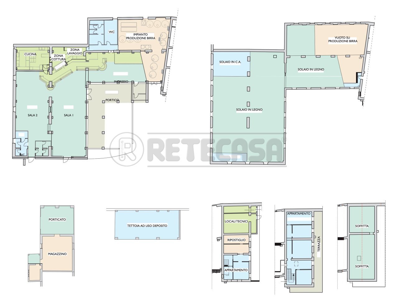 PLANIMETRIA - Locale Commerciale Via San Lorenzo 77, Fiumicello Villa Vicentina - planimetria 1