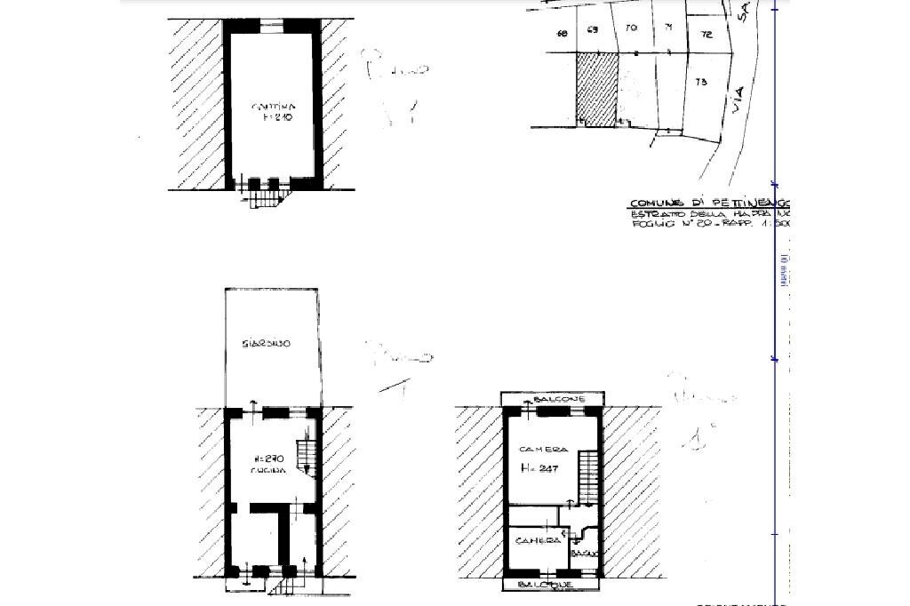 Casa semi indipendente Via E. Sartori, Pettinengo - planimetria 1