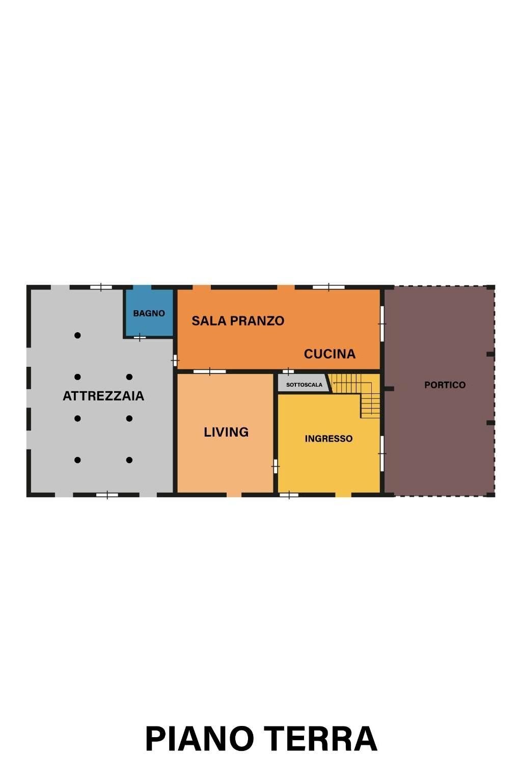 Villa via Sabbionara, 1, Ravenna (neighborhood San Pietro in Vincoli) - floor plans 1
