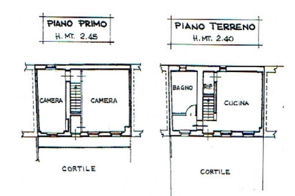 Semi-detached house Vicolo Della Pompa, Marene - floor plans 1