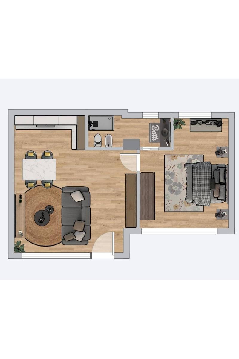 Two-room apartment piazza Camillo Sbarbaro, 3, Spotorno - floor plans 1