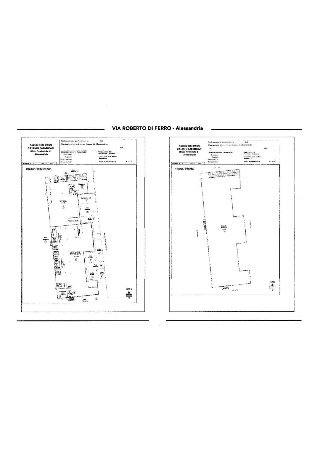 Capannone via Roberto di Ferro, 24, Alessandria - planimetria 1