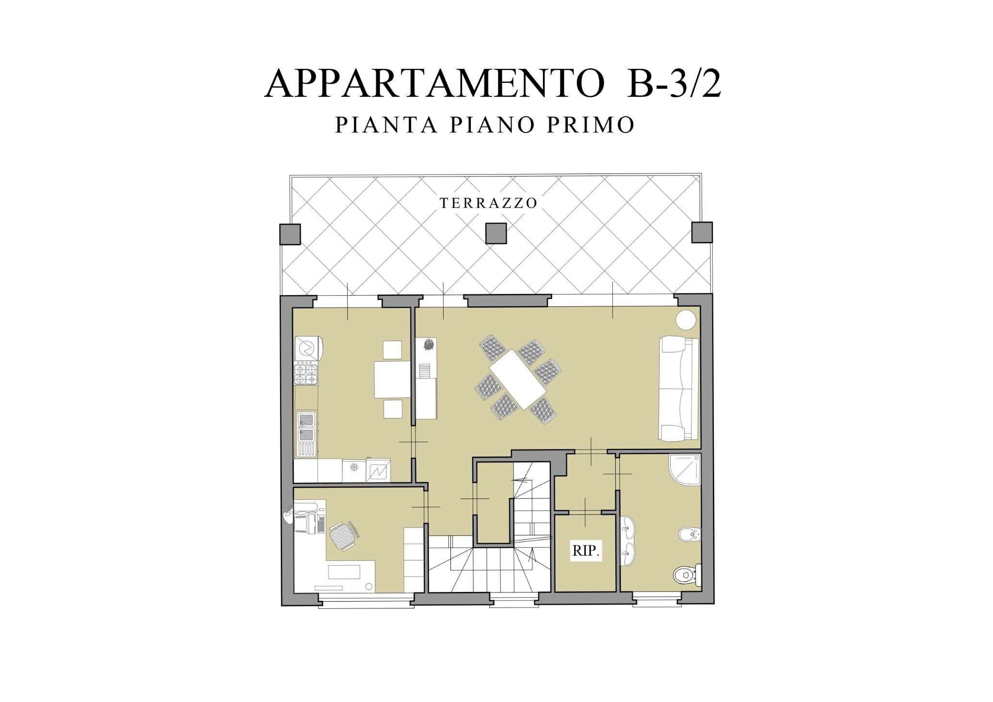 casa b 3 - 2terra - Four-room apartment via Torino, 31, Cuneo - floor plans 1