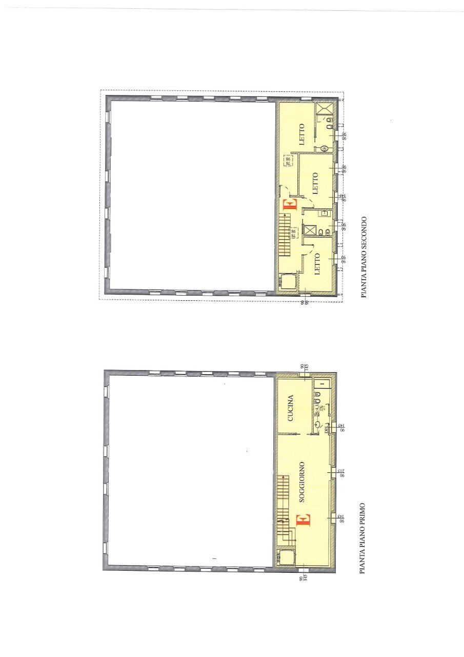 Porzione di casa Modena - planimetria 1
