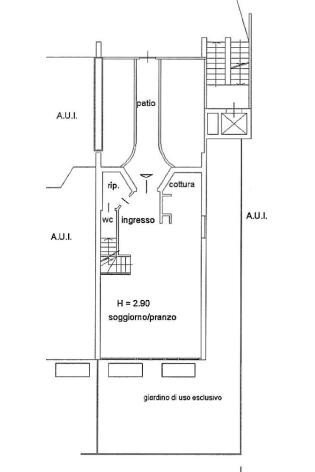 Appartamento viale Padre Gian Battista Aguggiari, Varese - planimetria 1