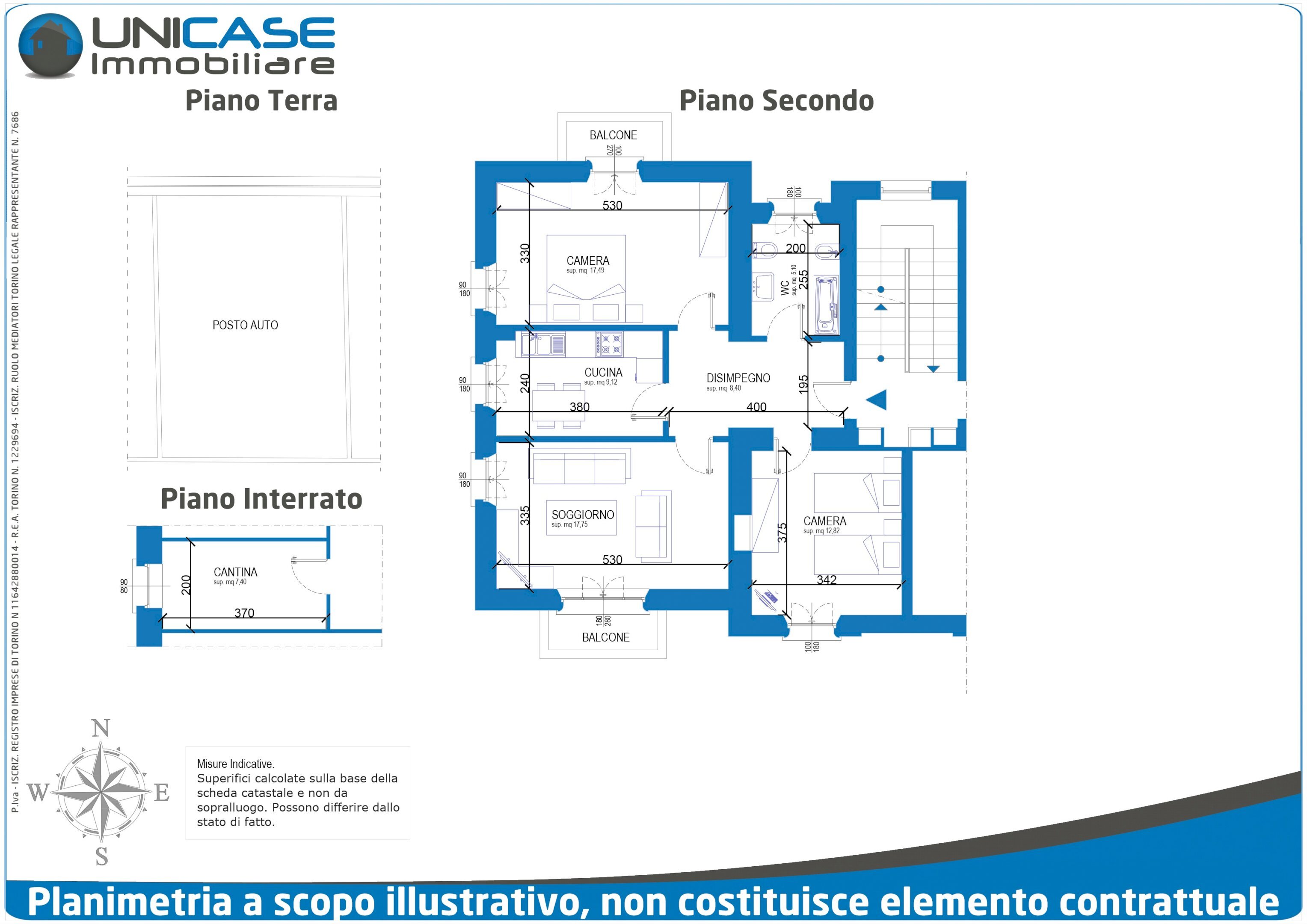 Quadrilocale Viale XXV Aprile, 2, Torre Pellice - planimetria 1