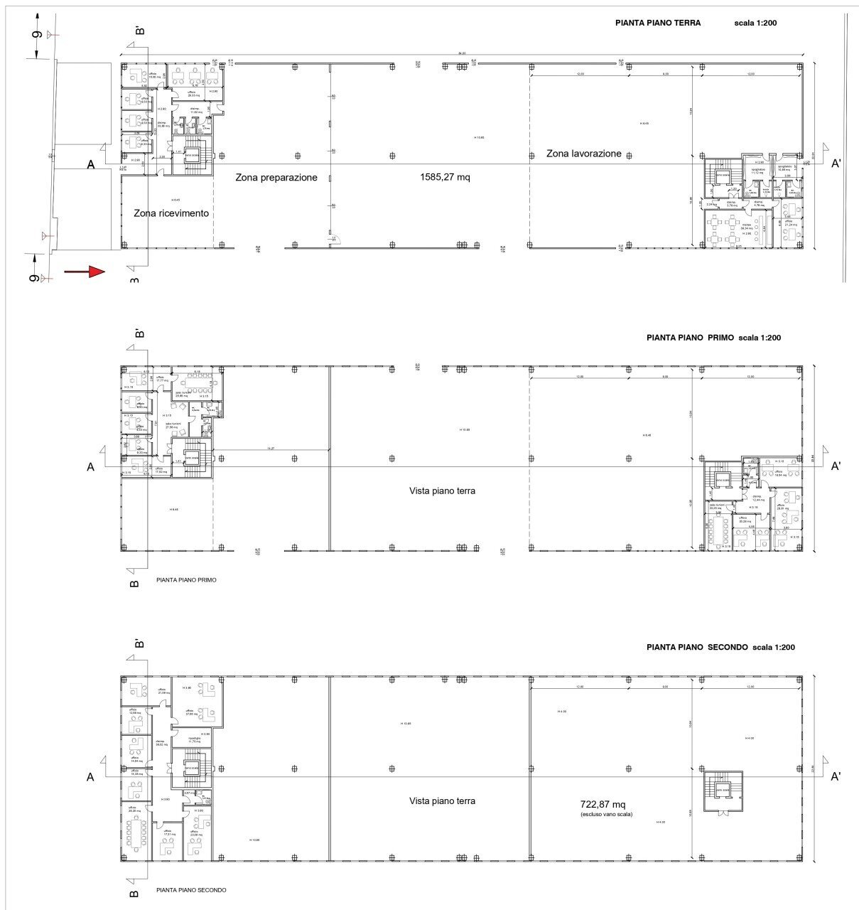 PIANTE_CAPANNONE.jpg - Locale Commerciale Via del Cantone, Sesto Fiorentino - planimetria 1