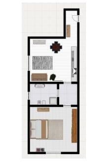 Bilocale via Luigi Capuana, 50, Rho - planimetria 1