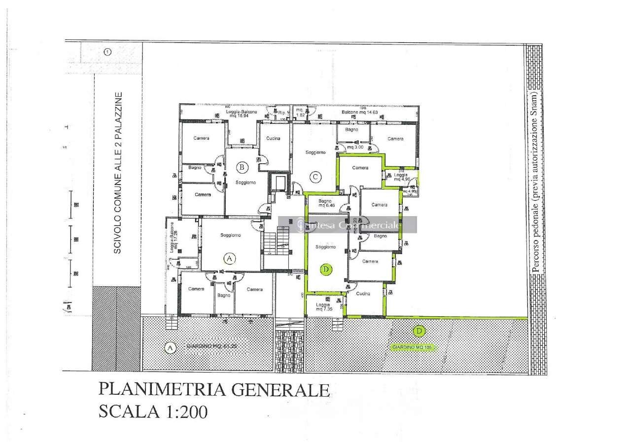 planimetria appartamento d - Quadrilocale Castel Mella - planimetria 1