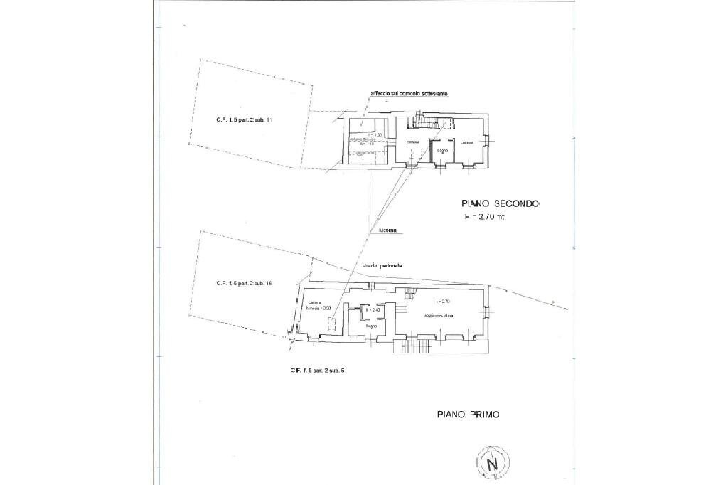 Terraced Villa Via Serralunga, Sant'Olcese - floor plans 1