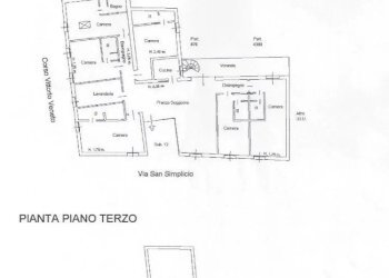 PLANIMETRIA PIANO SECONDO ZONA COLAZIONI , CAMERE E TERRAZZO  - Villa VIA SAN SIMPLICIO, Olbia - foto 48