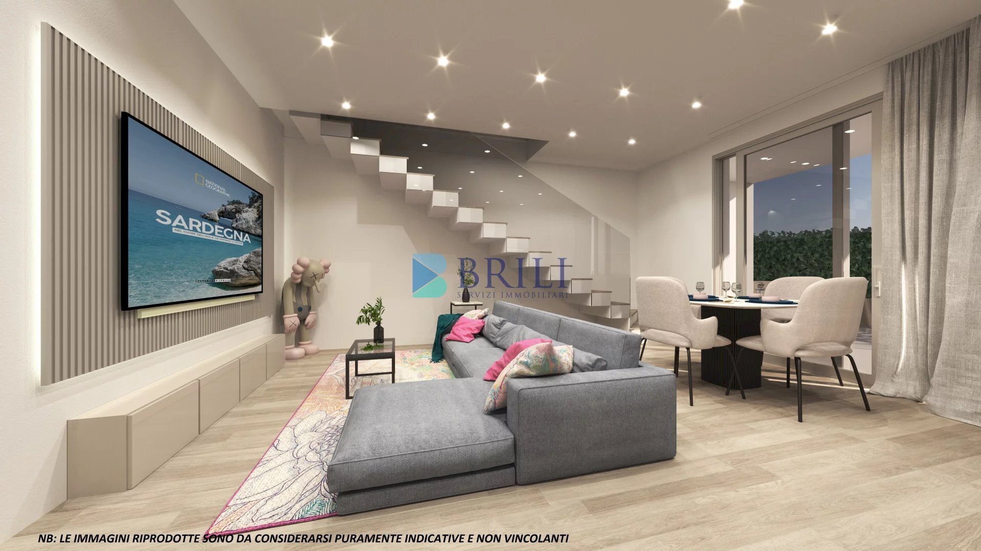 RENDER SOGGIORNO  - Villa via Londra, Olbia - foto 3