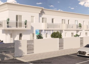 RENDER FACCIATA VILLE A SCHIERA - Villa via Londra, Olbia - foto 2
