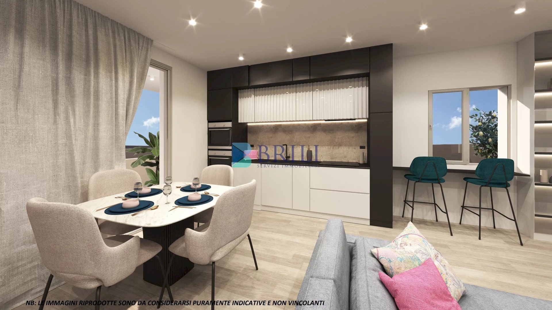 RENDER SOGGIORNO  - Villa via Londra, Olbia - foto 2