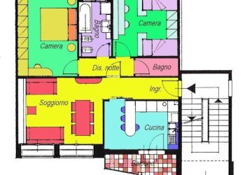 Planimetria - Quadrilocale Bologna (zona Bolognina) - foto 6